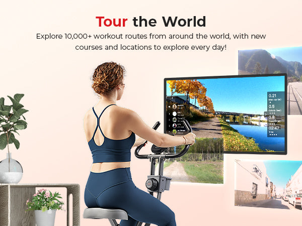 Tour the World | Explore 10,000+ workout routes from around the world, with new courses and locations to explore every day!