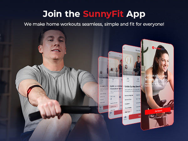 Join the SunnyFit App | We make home workouts seamless, simple and fit for everyone!