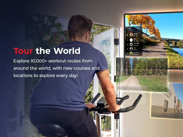 Tour the World | Explore 10,000+ workout routes from around the world, with new courses and locations to explore every day!