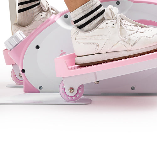 Smooth & Stable Motion | Rubber rollers and rail tracks work together to provide smooth, quiet movement while enhancing stability. This ensures your workout is both efficient and noiseless, with consistent and secure pedal motion.