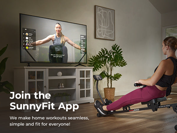 Join the SunnyFit App | We make home workouts seamless, simple, and fit for everyone!