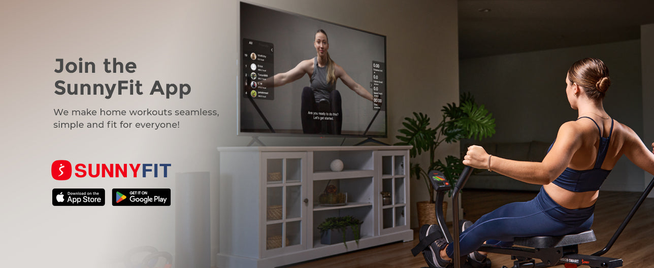 Join the SunnyFit App | We make home workouts seamless, simple, and fit for everyone!