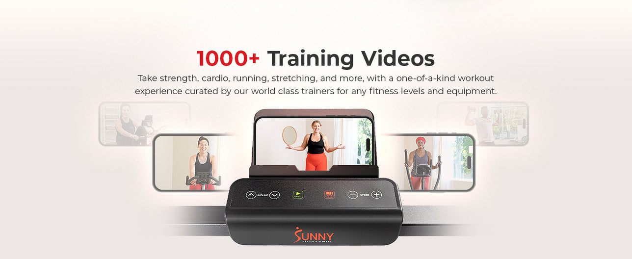 1000+ Training Videos | Explore 1000+ Workouts - Take strength, cardio, running, stretching, and more, with a one-of-a-kind workout experience curated by our world class trainers for any fitness levels and equipment.