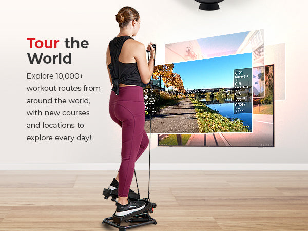 Tour the World | Explore 10,000+ workout routes from around the world, with new courses and locations to explore every day!