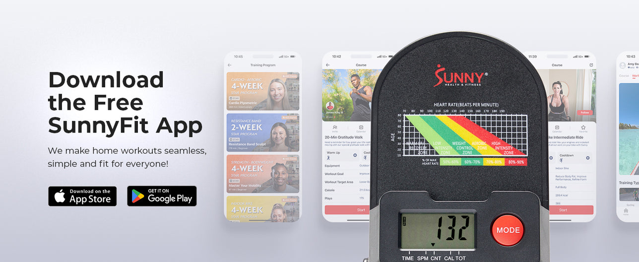Join the FREE SunnyFit App | We make home workouts seamless, simple and fit for everyone!