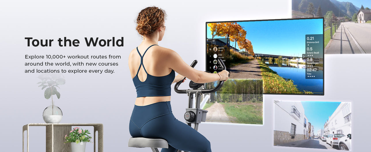 Tour the World | Explore 10,000+ workout routes from around the world, with new courses and locations to explore every day!