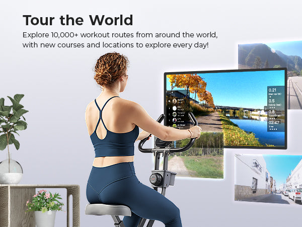 Tour the World | Explore 10,000+ workout routes from around the world, with new courses and locations to explore every day!