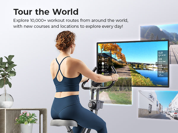 Tour the World | Explore 10,000+ workout routes from around the world, with new courses and locations to explore every day!