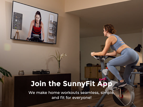 Join the FREE SunnyFit App | We make home workouts seamless, simple and fit for everyone!