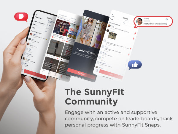 The SunnyFIt Community | Engage with an active & supportive community, compete on leaderboards, track personal progress with SunnyFit Snaps.