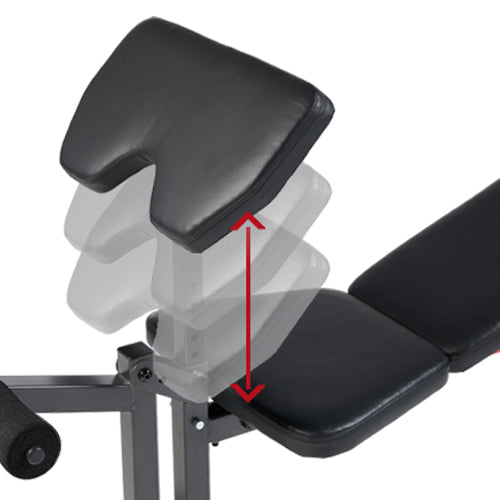Removable Preacher Curl Pad | Enhance your arm workouts with the detachable preacher curl pad. It help isolate bicep muscles for more focused lifts.