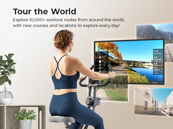 Tour the World | Explore 10,000+ workout routes from around the world, with new courses and locations to explore every day!