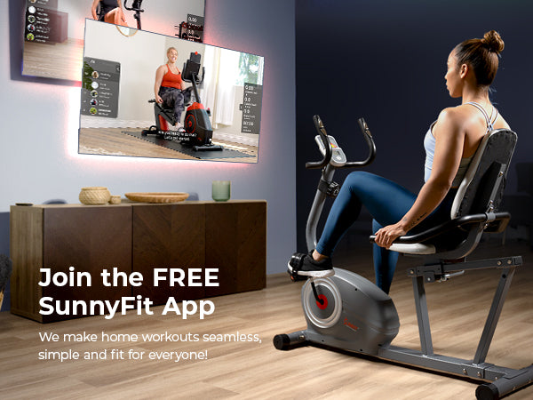 Join the FREE SunnyFit App | We make home workouts seamless, simple and fit for everyone!