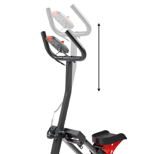 Adjustable Handlebar Settings | Adjust the handlebars to four levels for a secure and personalized fit. Perfect for users of all sizes, ensuring comfort and stability during workouts.