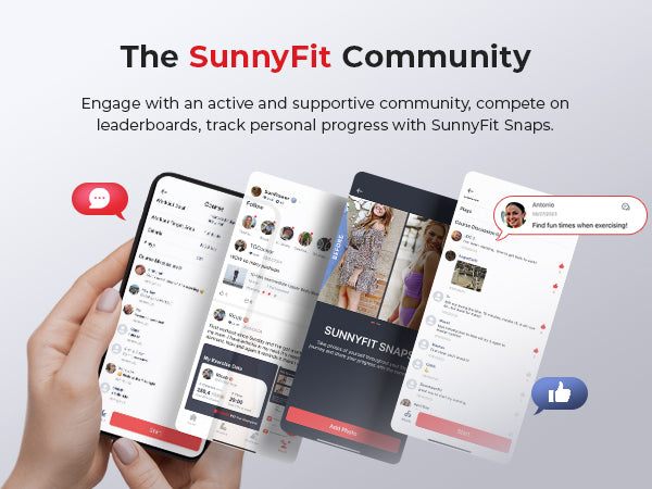 The SunnyFIt Community | Engage with an active & supportive community, compete on leaderboards, track personal progress with SunnyFit Snaps.