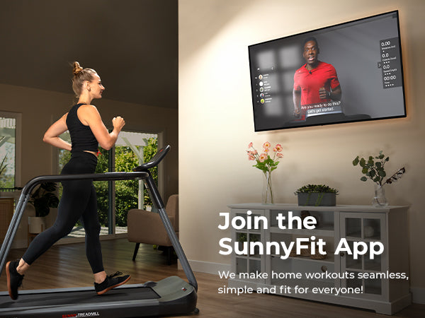 Join the FREE SunnyFit App | We make home workouts seamless, simple and fit for everyone!