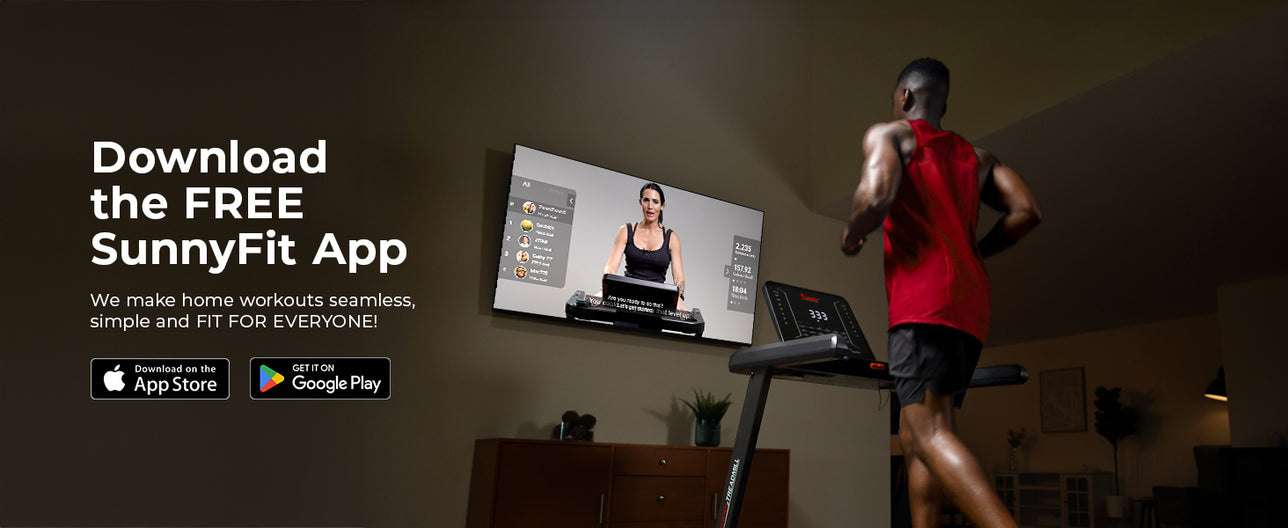 Join the FREE SunnyFit App | We make home workouts seamless, simple and fit for everyone!