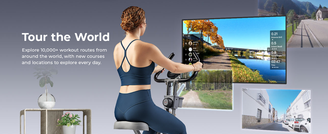 Tour the World | Explore 10,000+ workout routes from around the world, with new courses and locations to explore every day!