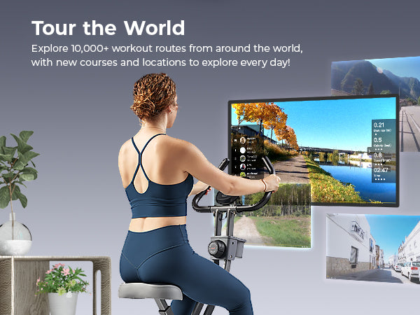 Tour the World | Explore 10,000+ workout routes from around the world, with new courses and locations to explore every day!