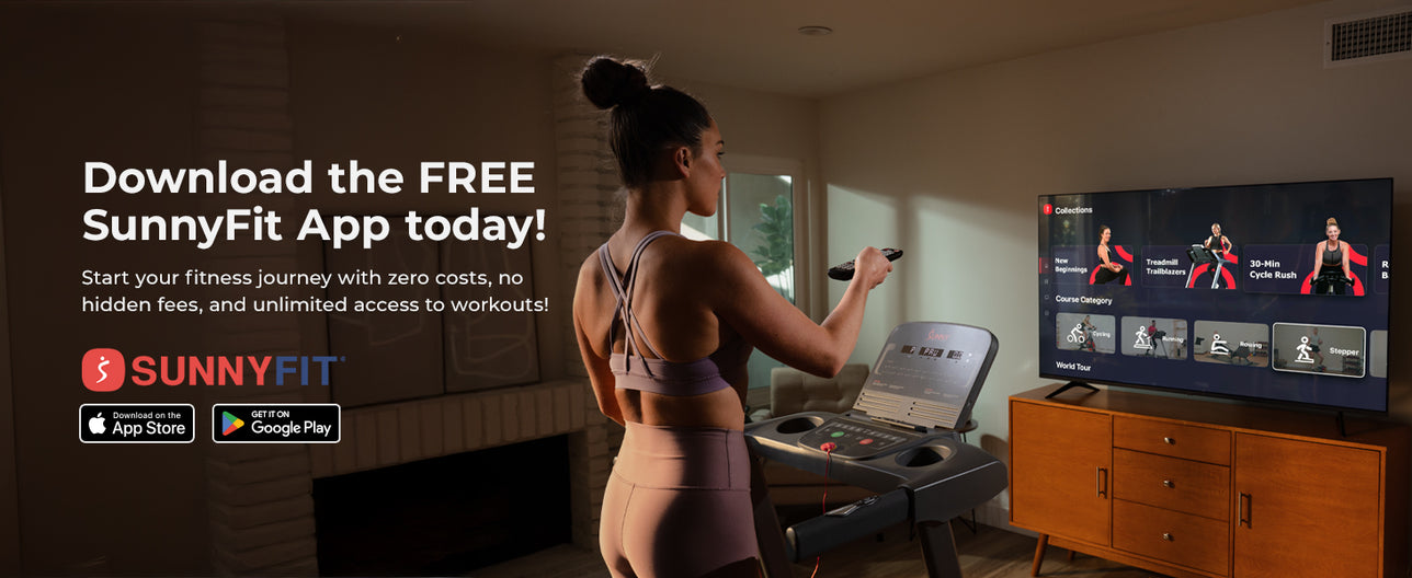 Join the FREE SunnyFit App | We make home workouts seamless, simple and fit for everyone!