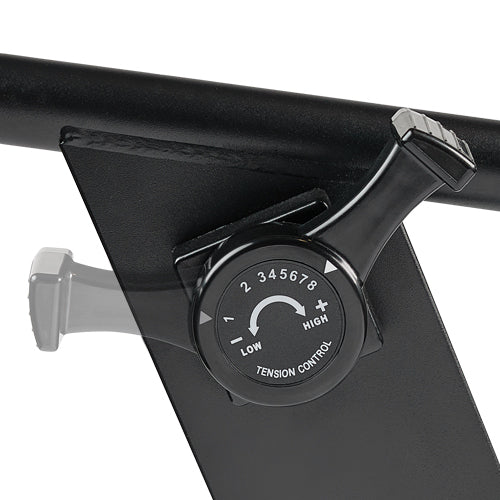 Adjustable Magnetic Resistance | Featuring 8 levels of magnetic resistance powered by 14 magnets, this system allows for precise speed adjustments with an easy-to-use tension lever.