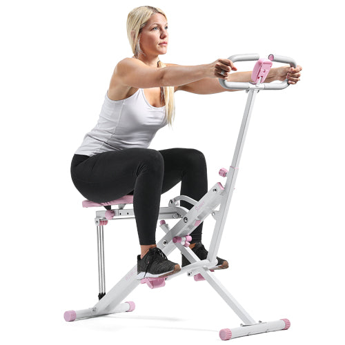 SQUAT ASSIST MOTION | Work your glutes, quads and hamstrings...just like a real squat. The handlebars provide stability and safety while squatting down.