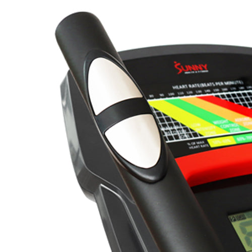 HEART RATE MONITOR | Monitor your cardiovascular performance with the built-in pulse-sensing grips so you can actively check your workout progress, displayed on the digital monitor or the SunnyFit® APP.