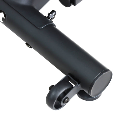 TRANSPORTATION WHEELS | Tilt and roll for use or away for easy storage with convenient transport wheels.