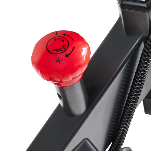 SAFETY & CONVENIENCE | Emergency stop brake for safety in case wheel is spinning to fast. Simply push down on brake to bring your bike a complete stop.