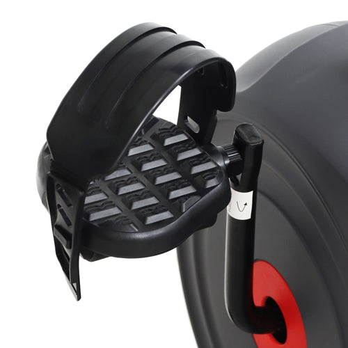 COMFORTABLE DESIGN | The step-through design makes it easy to mount. Place your feet in the wide foot pedals that have straps for a secure fit.