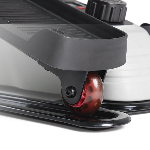 SMOOTH GLIDE WHEELS | Designed for low impact workouts, pedal along the smooth rolling glide rails while working every muscle in your lower body. 7-inch stride length.