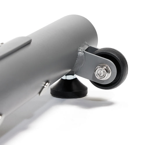 TRANSPORTATION WHEELS | The wheels at the front of the unit allow the user to move their equipment around with ease, from room to room, or store it away out of sight.