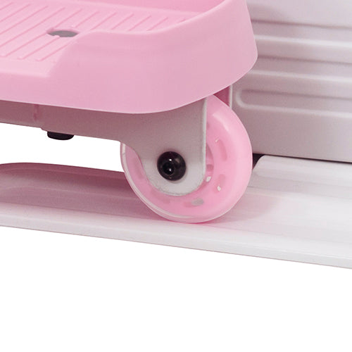 SMOOTH GLIDE WHEELS | Designed for low impact workouts, pedal along the smooth rolling glide rails while working every muscle in your lower body. 7-inch stride length.