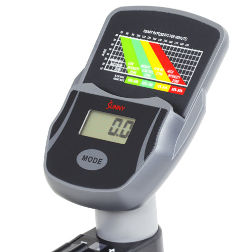 DIGITAL MONITOR | Simple and easy to read, the digital monitor displays all the essential metrics vital to your fitness workouts such as Time, Speed, Distance, Calories, Odometer, and Pulse.
