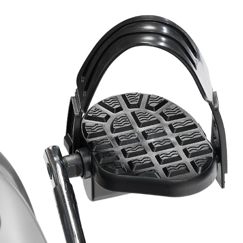 ADJUSTABLE PEDAL STRAPS | Textured non-slip foot pedals will accommodate all sizes, while the remaining grip will ensure safe footing during the most demanding workouts!