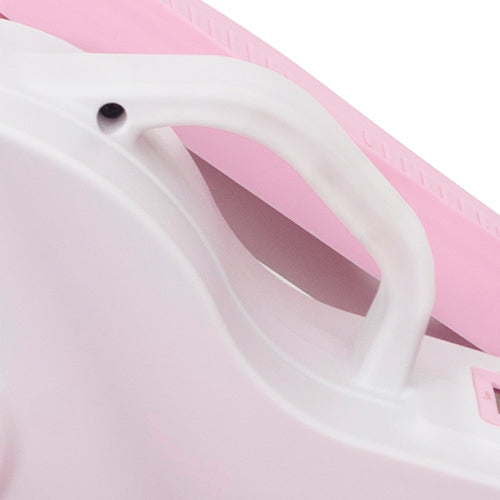 CARRY HANDLE | Measuring at 24L x 19W x 11H inches this low profile and compact exercise machine can be placed anywhere you choose to sit. Weighing only 25 pounds and equipped with a conveniently centered transportation handlebar.