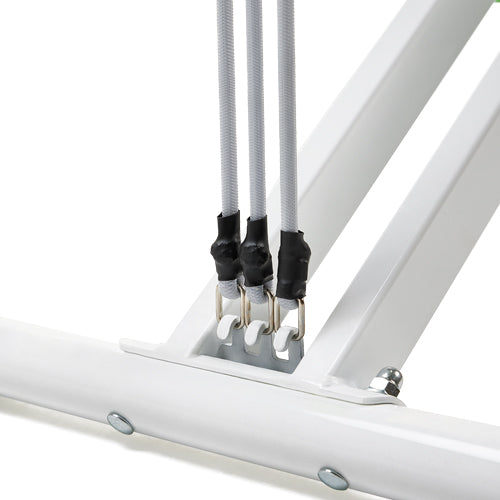 ADJUSTABLE RESISTANCE BANDS | 4 Levels of adjustable resistance allow you to build and work your way to the highest level of resistance. Start your warm up with no resistance and change up your routines with different resistance levels. 