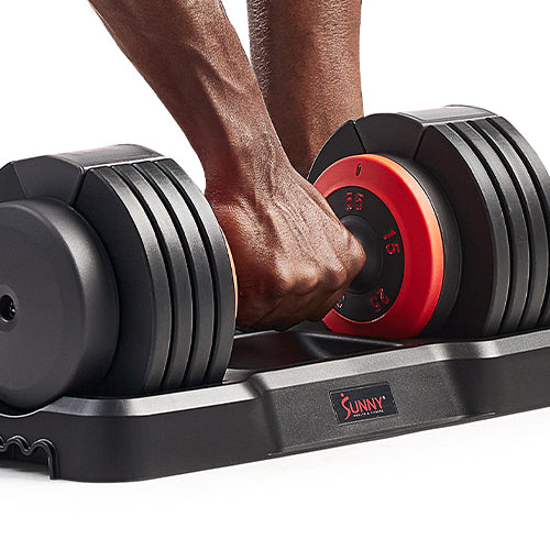 Weight Selection Handle | Effortlessly adjust your workout intensity by simply twisting the handle, allowing you to seamlessly switch between weights and customize your exercise routine with ease.