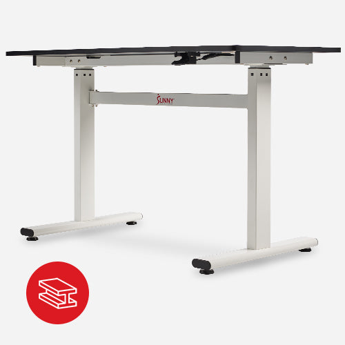 Carbon Structural Steel | Crafted from durable carbon steel, this strong yet lightweight frame supports up to 187 LB while ensuring longevity.