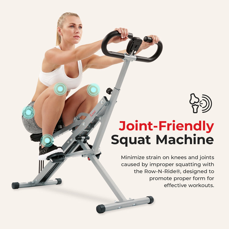 Upright Row-N-Ride® Squat Assist Trainer Machine for Abs and Glute Workout