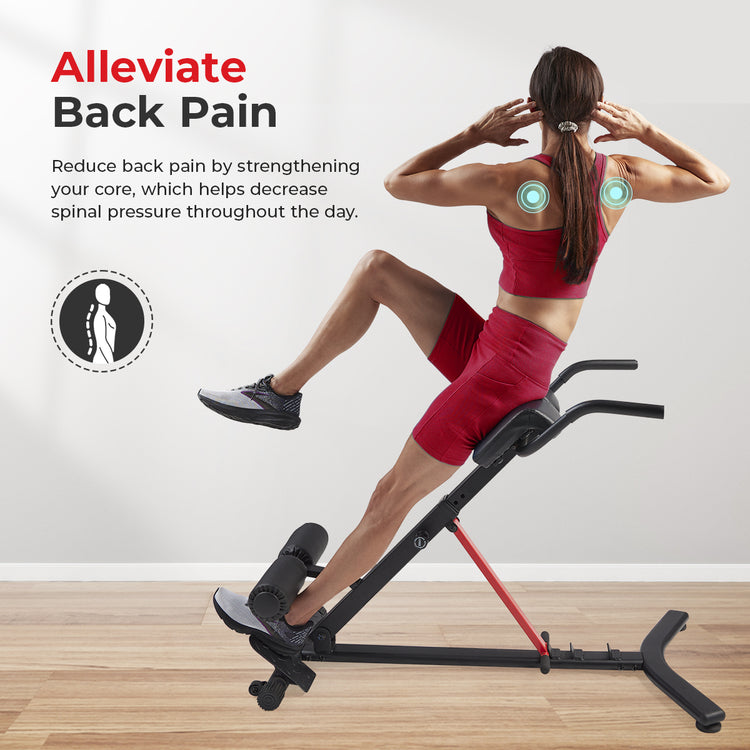 Hyperextension Roman Chair with Dip Station | Sunny Strength®