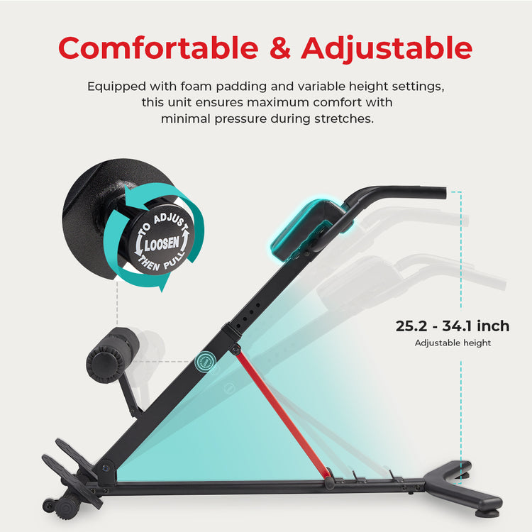 Hyperextension Roman Chair with Dip Station | Sunny Strength®
