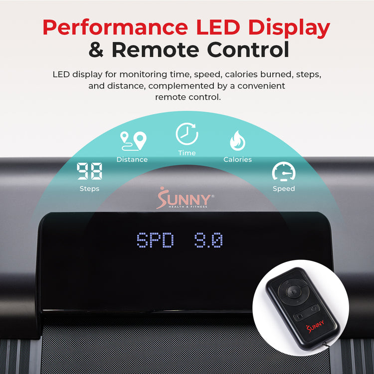 Under Desk Smart TreadPad® Walking Treadmill with Hiking Pole