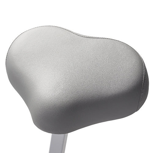 Ergonomic Seat | The oversized seat cushion, ergonomically designed and padded with soft foam, ensures comfort, allowing you to sit with ease as you complete your workout routine.