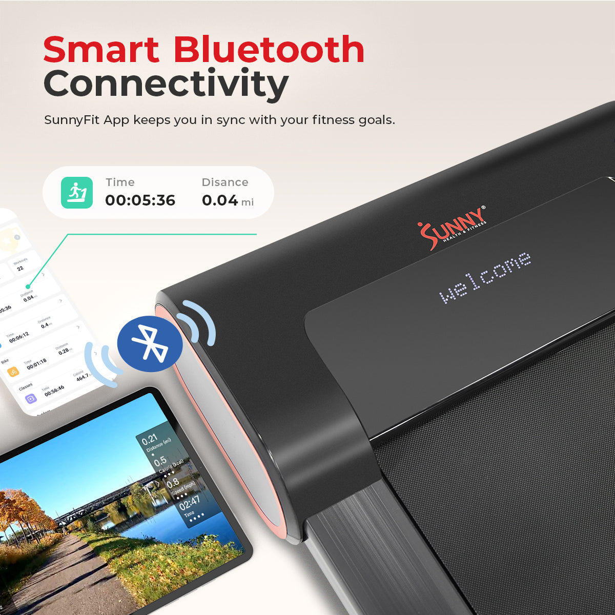 Under Desk Smart TreadPad® Walking Treadmill