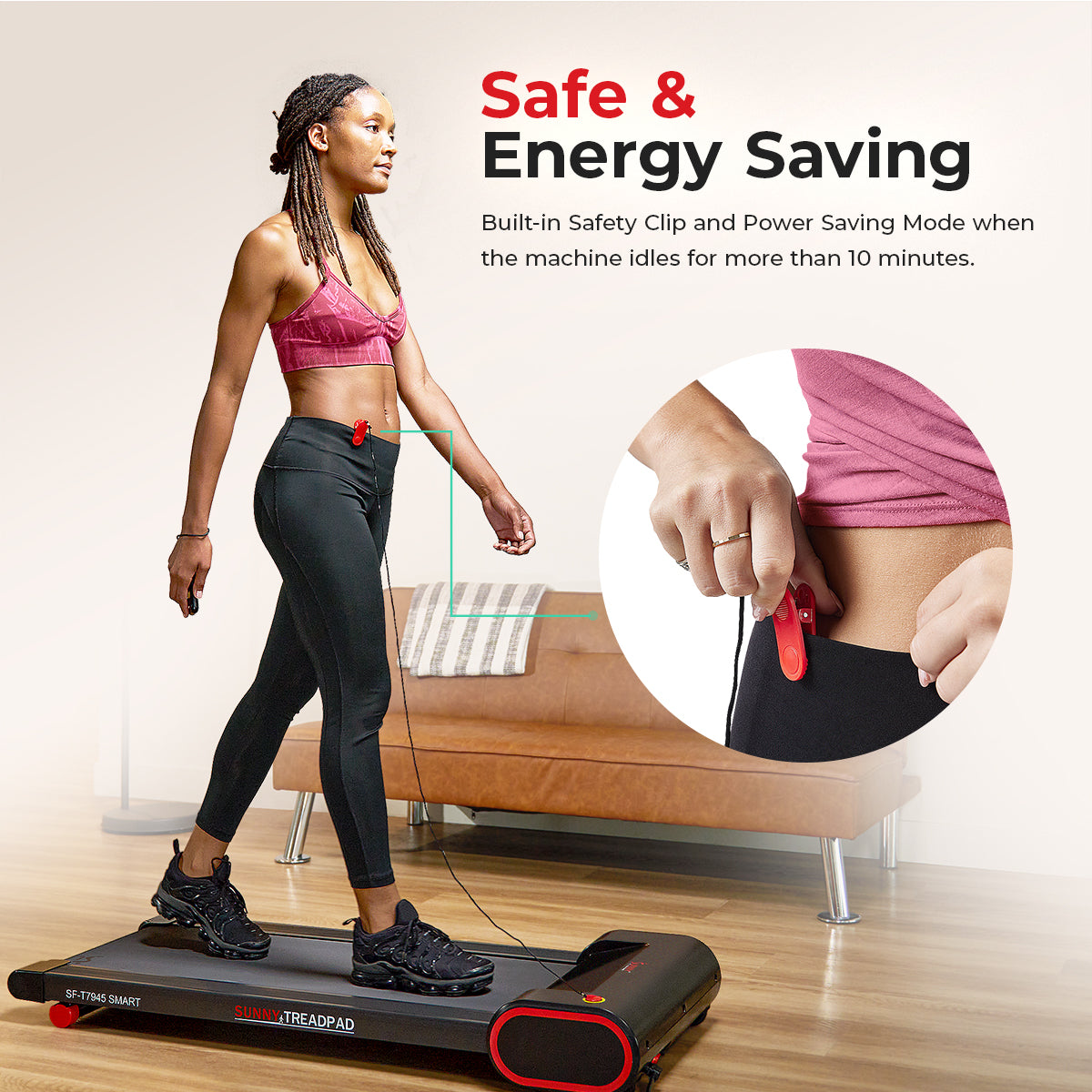 Under Desk Smart TreadPad® Walking Treadmill