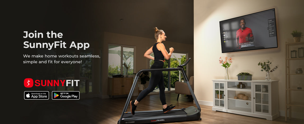 Join the FREE SunnyFit App | We make home workouts seamless, simple and fit for everyone!