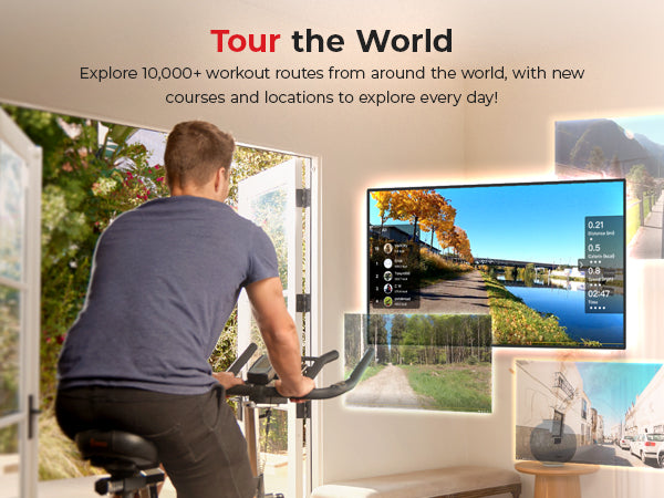 Tour the World | Explore 10,000+ workout routes from around the world, with new courses and locations to explore every day!