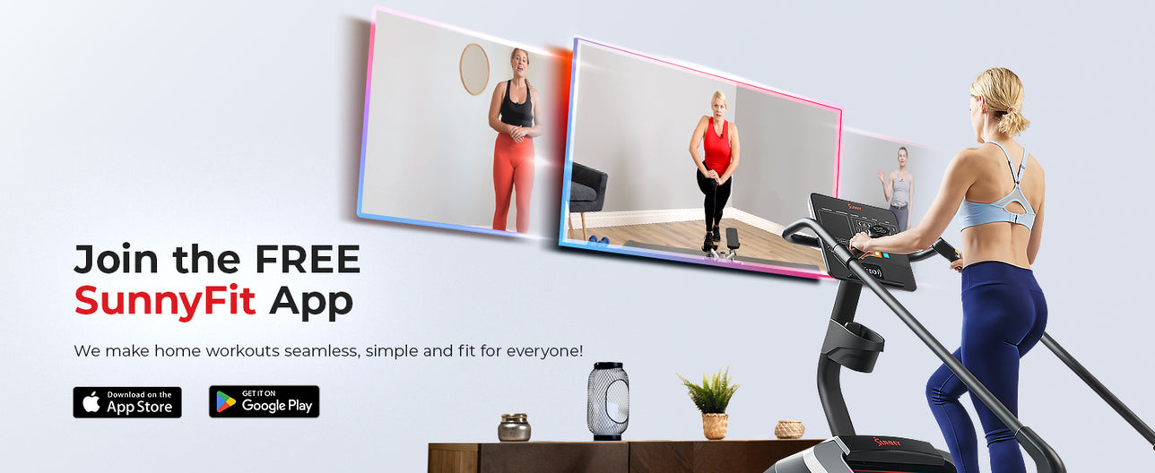 Join the FREE SunnyFit App | We make home workouts seamless, simple and fit for everyone!