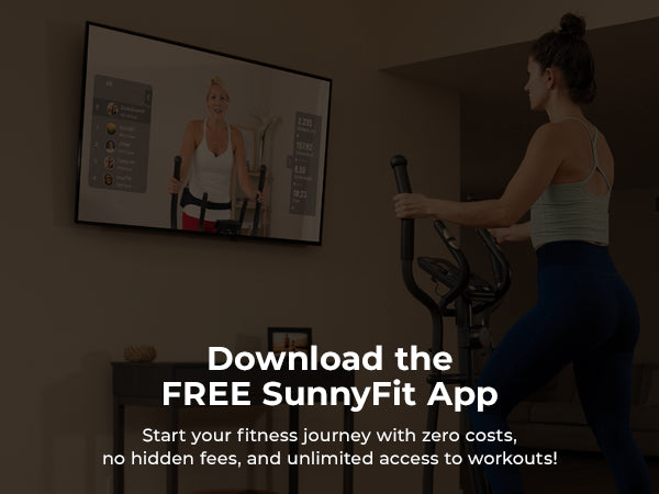 Join the FREE SunnyFit App | We make home workouts seamless, simple and fit for everyone!